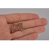 Bronze Celtic Harp Earrings