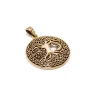 Bronze Tree of Life Amulet with Sun and Moon