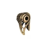 Bronze Raven Skull Bead