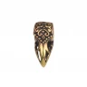 Bronze Raven Skull Bead