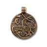 Bronze Pendant - Viking Coin Odin