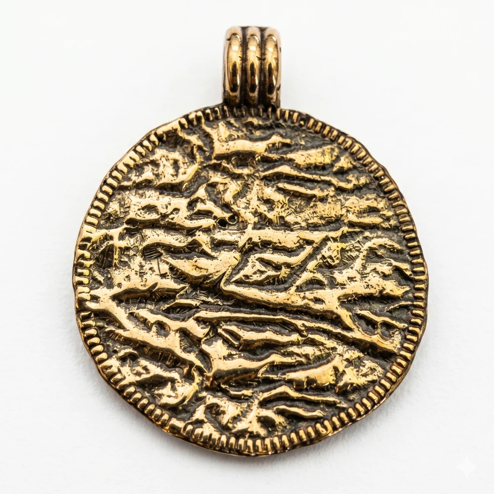Bronze Pendant - Viking Coin Odin