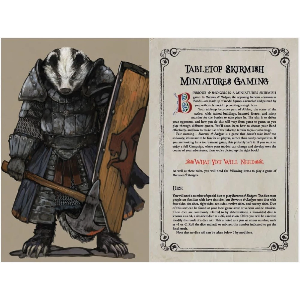 Burrows & Badgers: A Skirmish Game of Anthropomorphic Animals (2nd Edition)