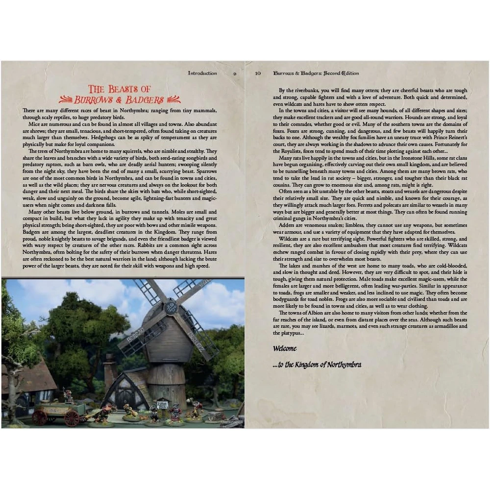 Burrows & Badgers: A Skirmish Game of Anthropomorphic Animals (2nd Edition)