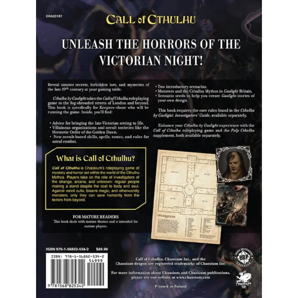 Call of Cthulhu RPG: Cthulhu by Gaslight Keeper's Guide