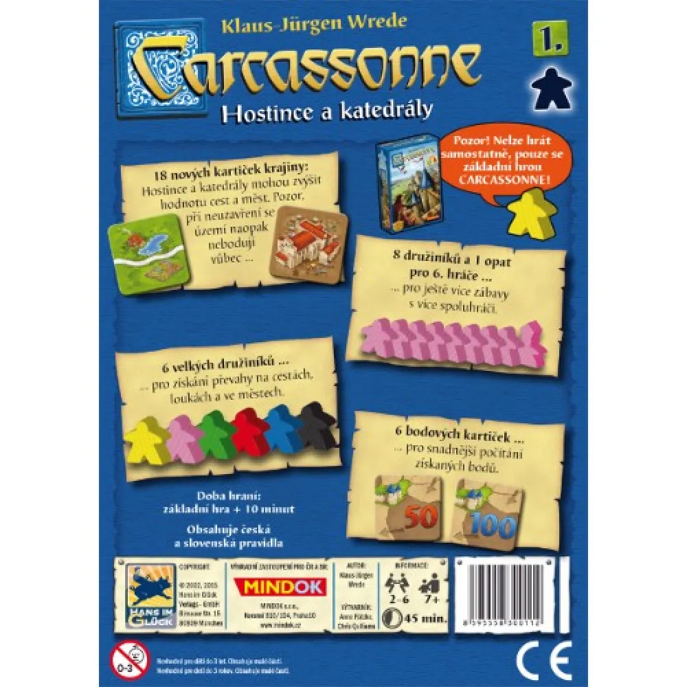 Carcassonne - Hostince a katedrály (rozšíření)