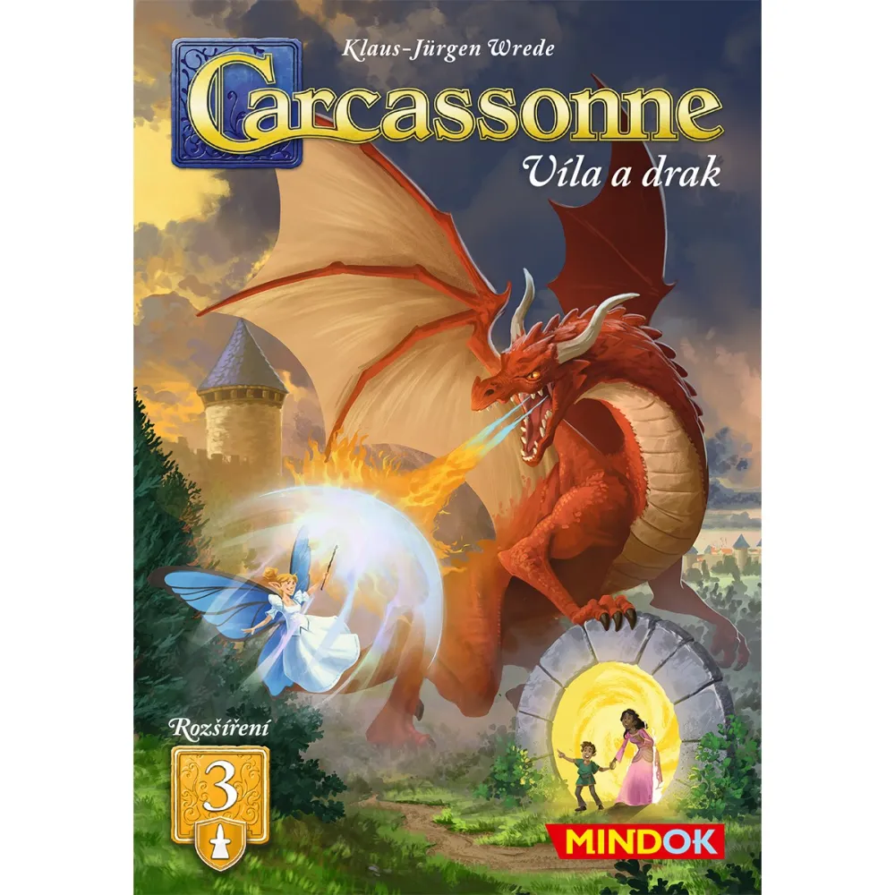 Carcassonne rozšíření 3: Víla a drak (edice 2025)