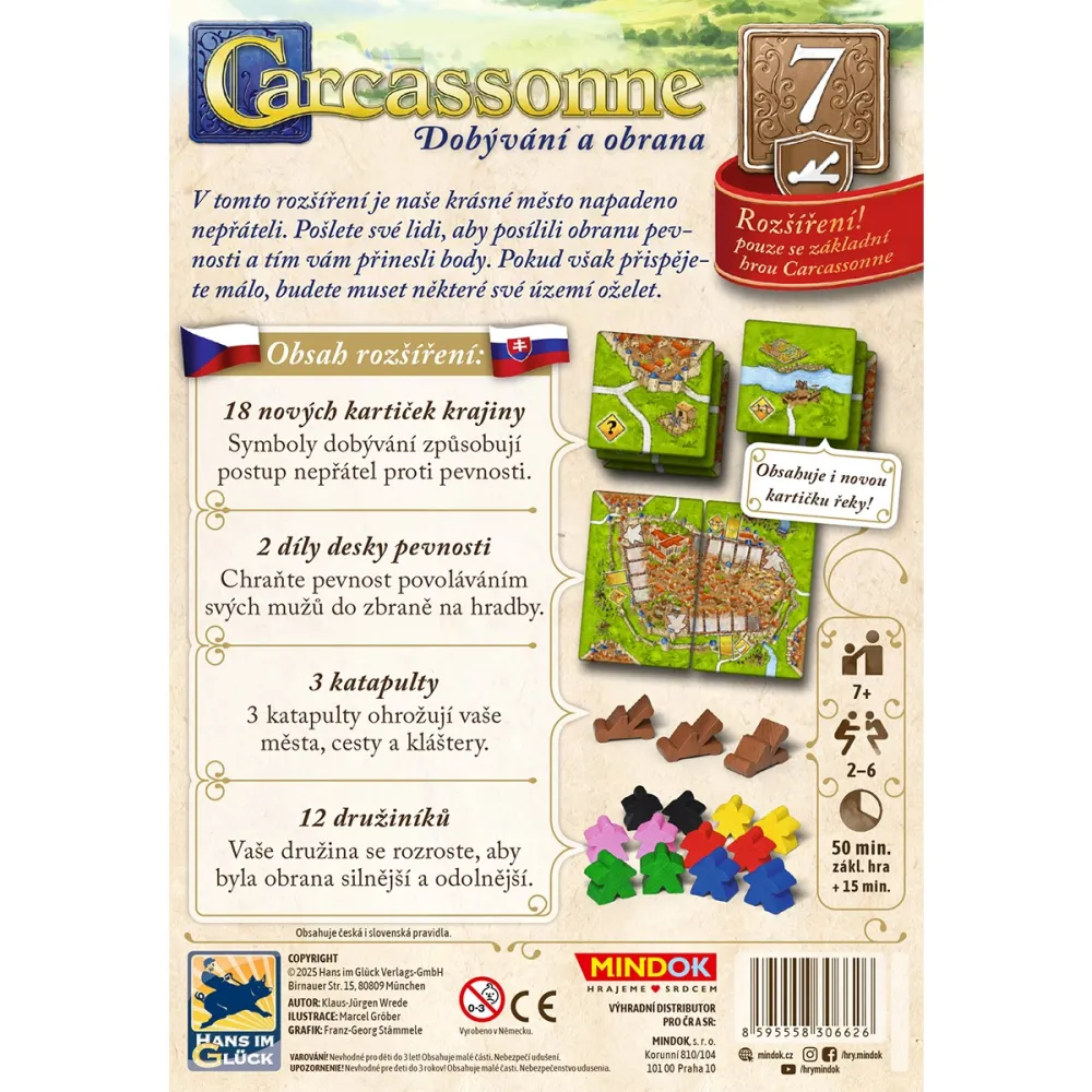 Carcassonne rozšíření 7: Dobývání a obrana (edice 2025)