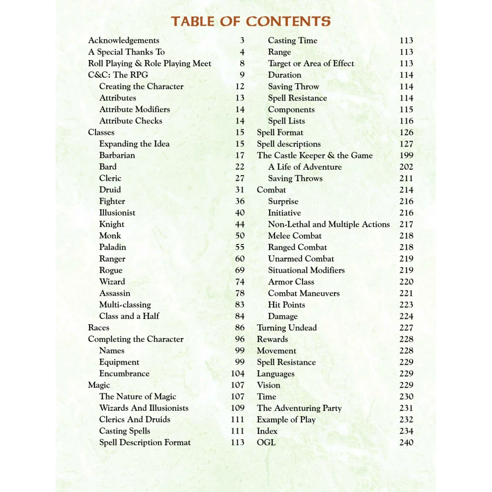 Castles & Crusades - Players Handbook