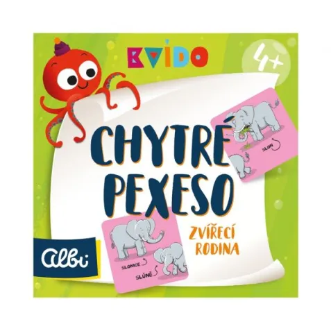 Kvído chytré pexeso - Zvířecí rodina