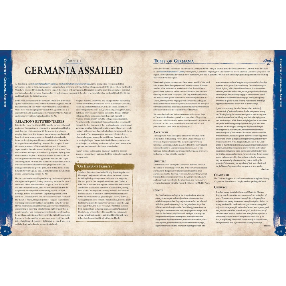 Cohors Cthulhu RPG: Germania Adventure Book