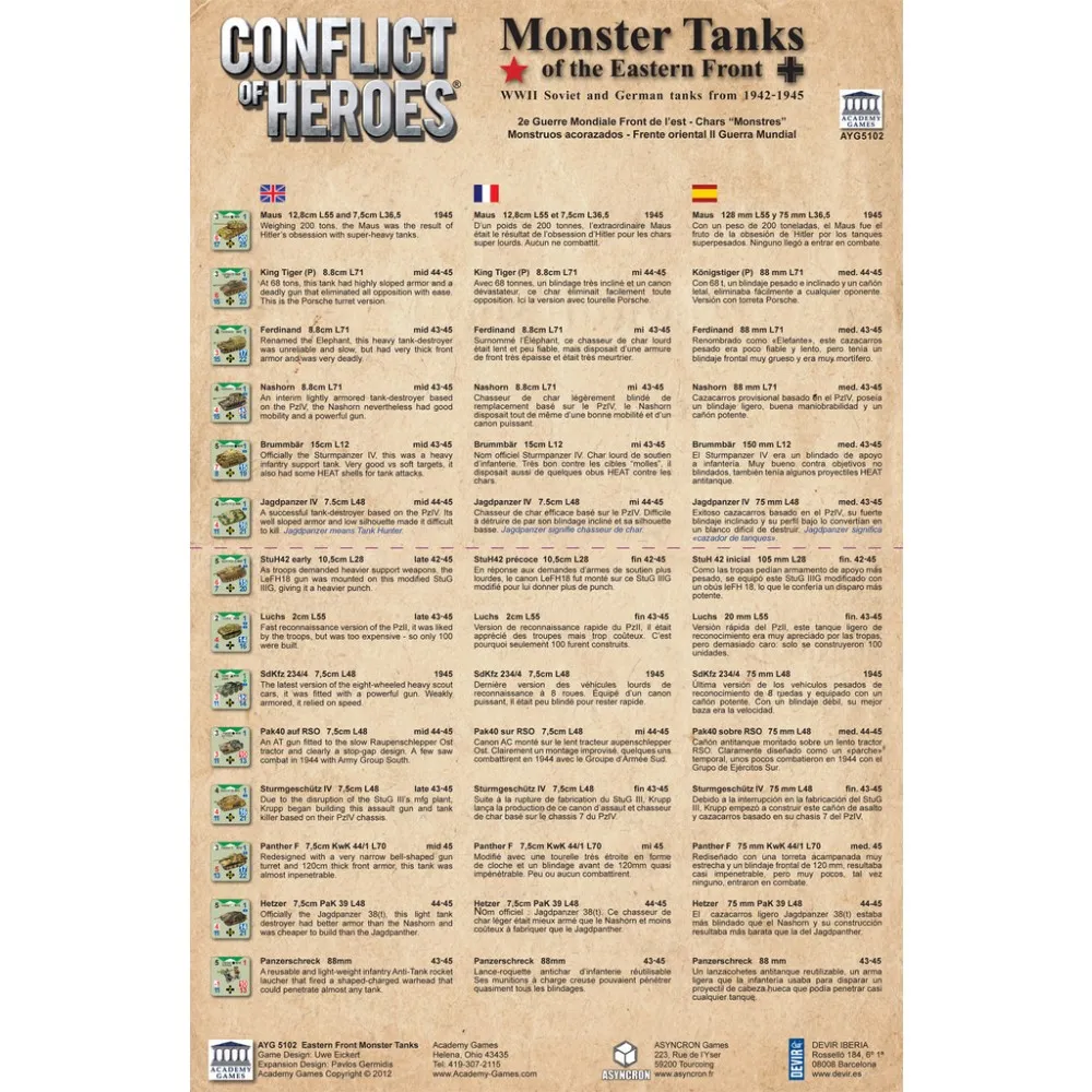 Conflict of Heroes: Monster Tanks of the Eastern Front