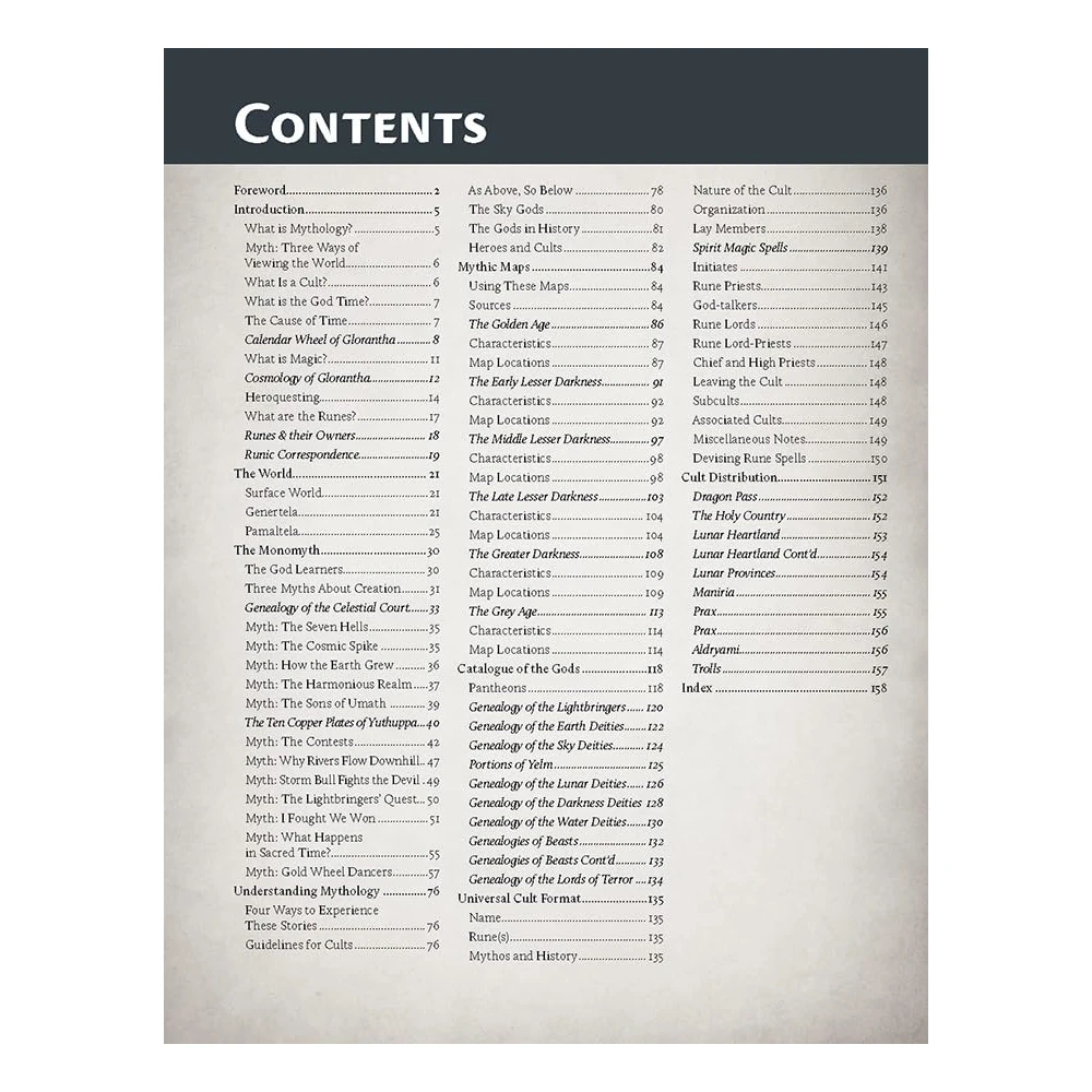 Cults of RuneQuest: Mythology