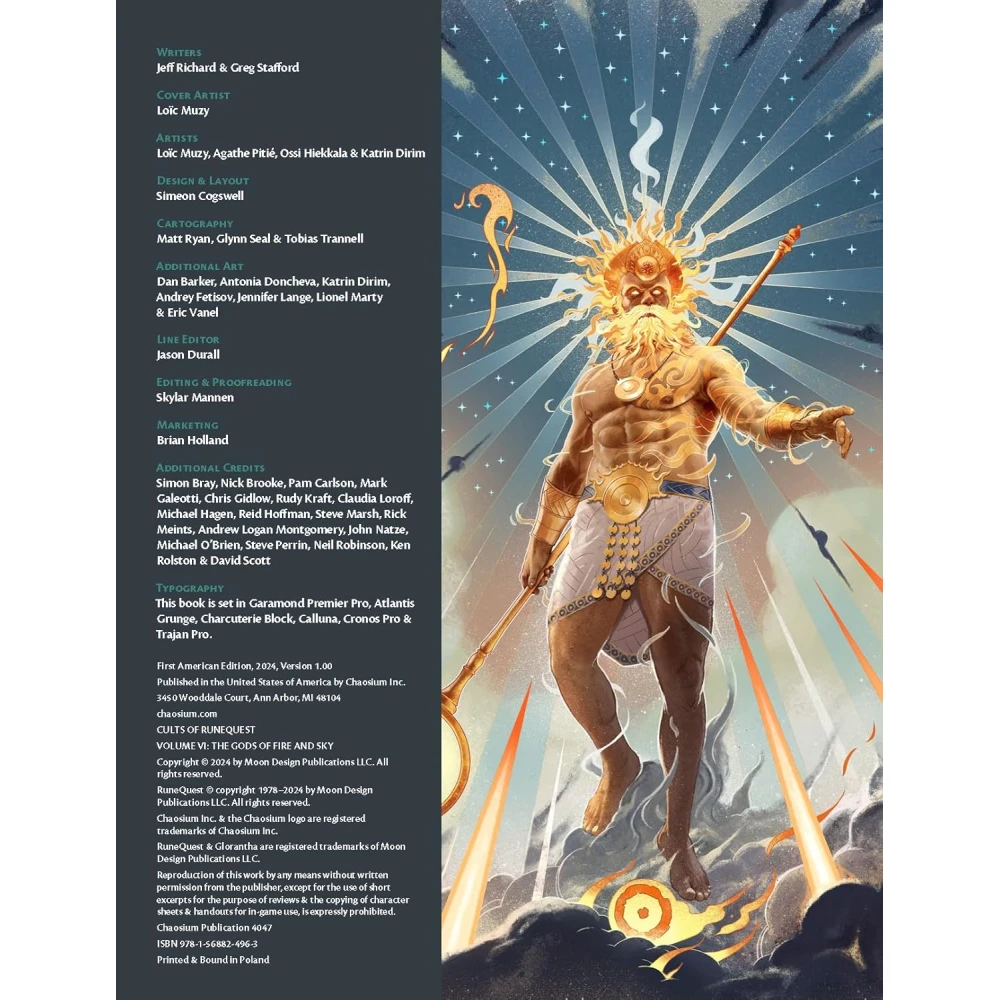 Cults of RuneQuest: The Gods of Fire and Sky