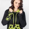 Damen-Kapuzenpullover Skamandra, schwarz