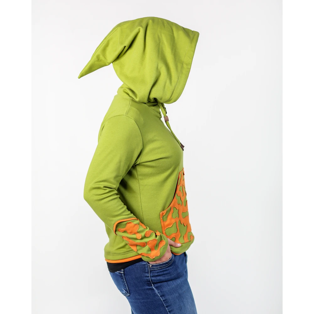 Damen-Kapuzenpullover Skamandra, grün
