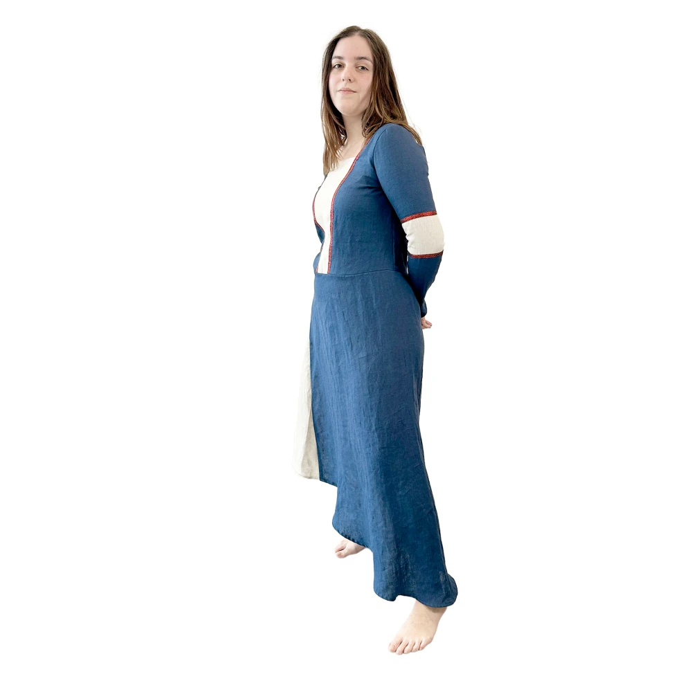 Dámske ľanové šaty Sigrid - modré