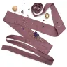 Women's linen belt - purple
