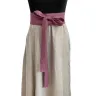 Women's linen belt - purple