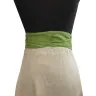 Women's linen belt - green