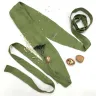 Women's linen belt - green