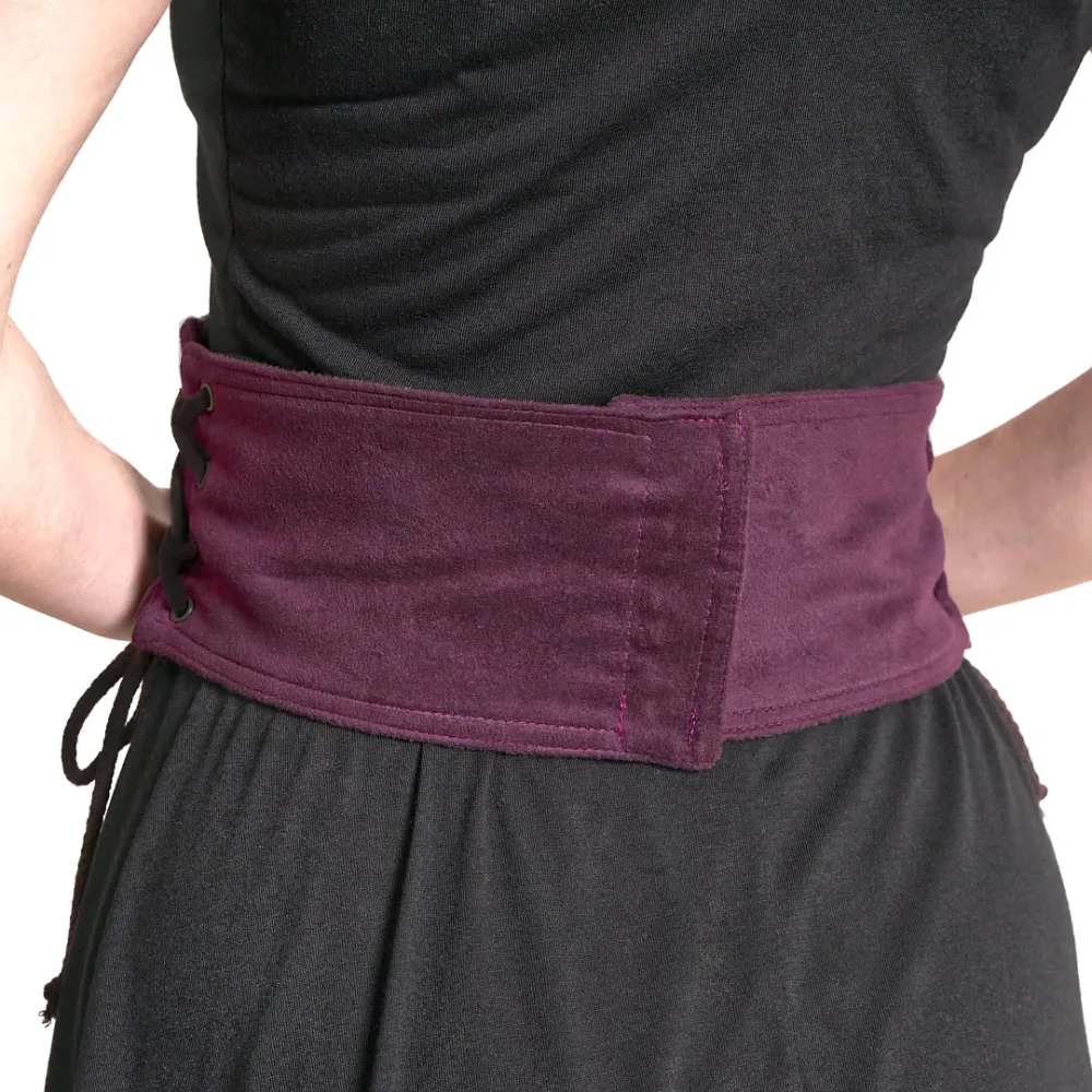 Women's slim corset - burgundy