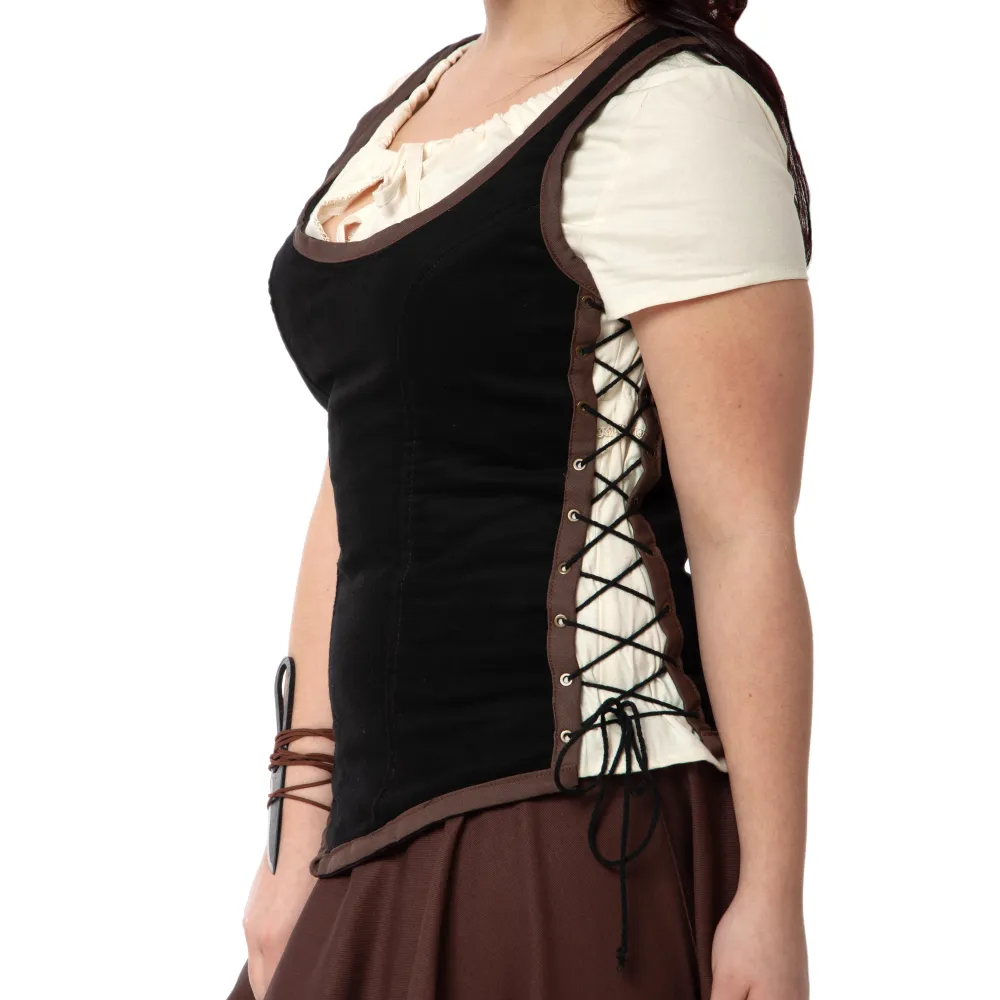 Women's bodice - black