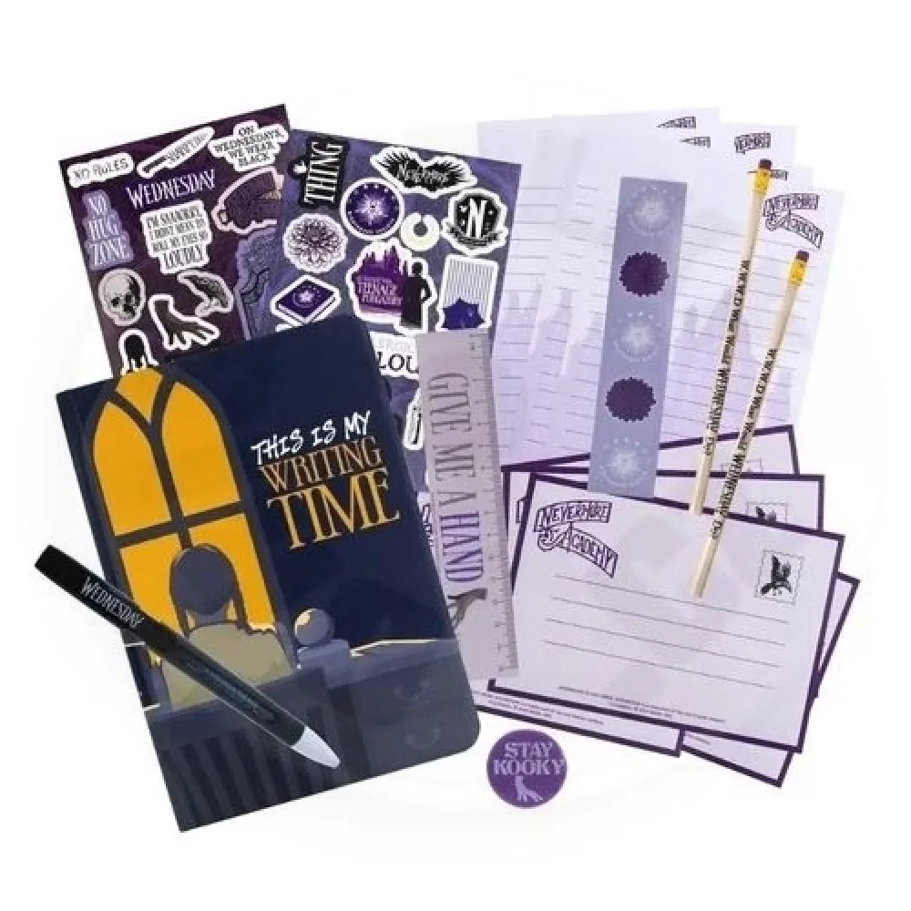 Schreibset als Geschenk – Wednesday