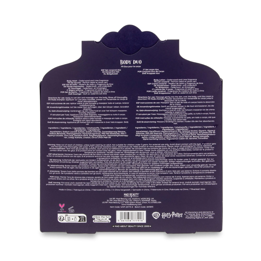 Dárková sada Harry Potter - Bradavické Body Duo