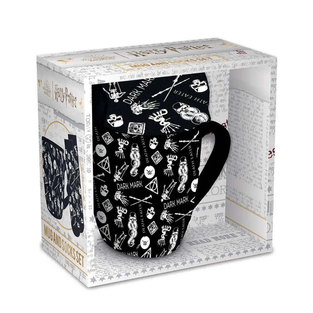 Harry Potter Geschenkset - Schwarze Magie Tasse und Socken
