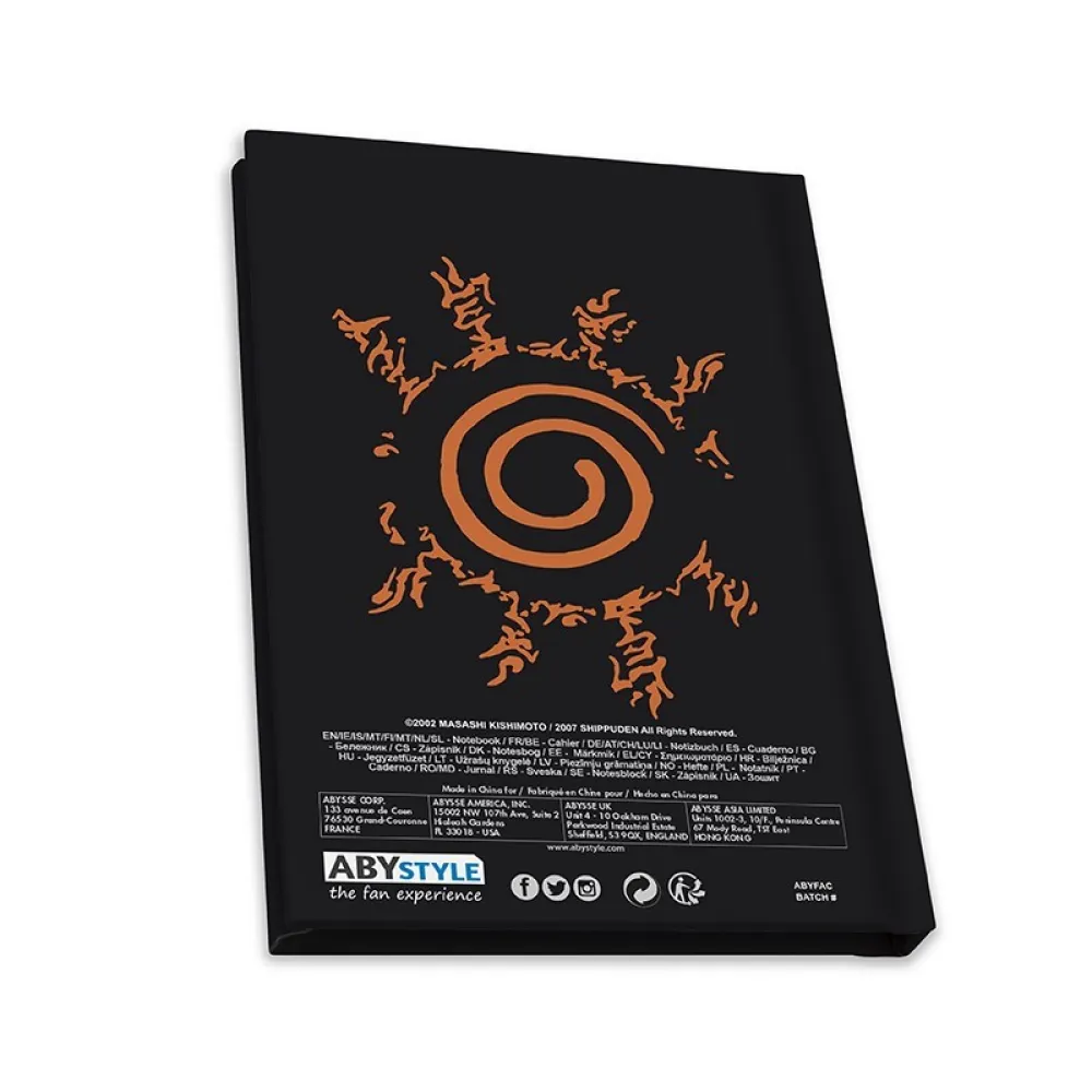Naruto Shippuden Gift Set - glass, notebook, pin