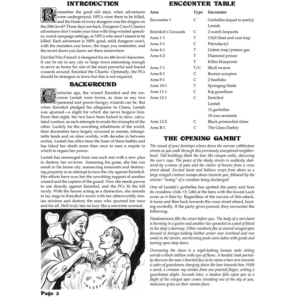 DCC: Emirikol Was Framed (Lvl 4 Adventure)