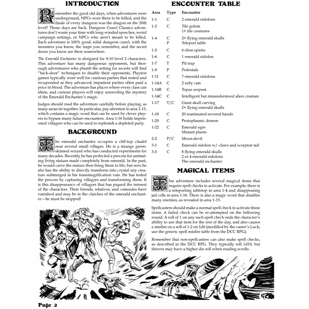 DCC: The Emerald Enchanter (Lvl 2 Adventure)