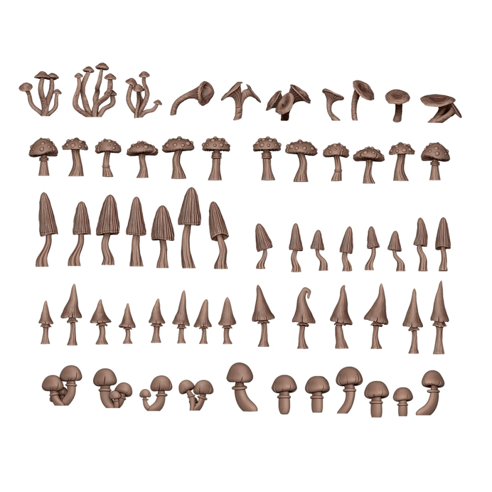 Dekorácia AK Interactive - Forest Mushrooms (62 ks)