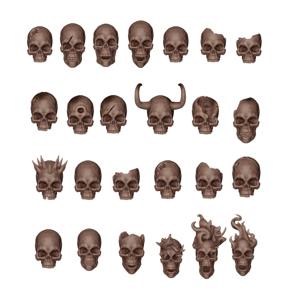 AK Interactive Decoration - Skulls (72 pcs)
