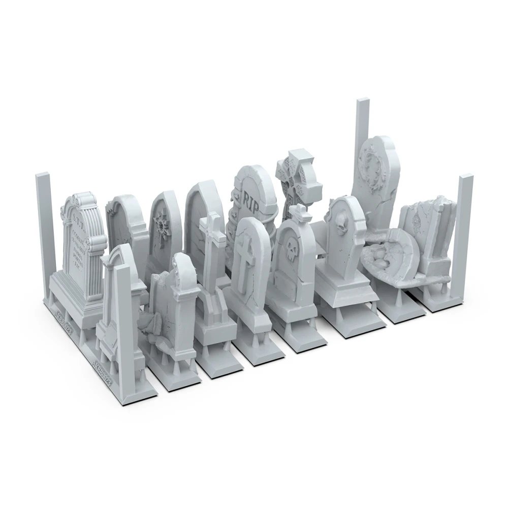 AK Interactive Decoration - Tombstones (14 pcs)
