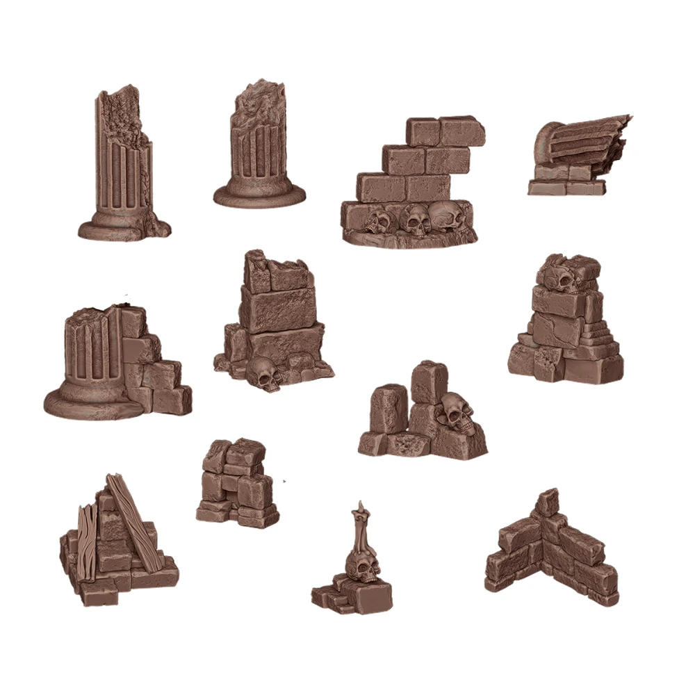 Dekorácia AK Interactive - Village Ruins (12 ks)