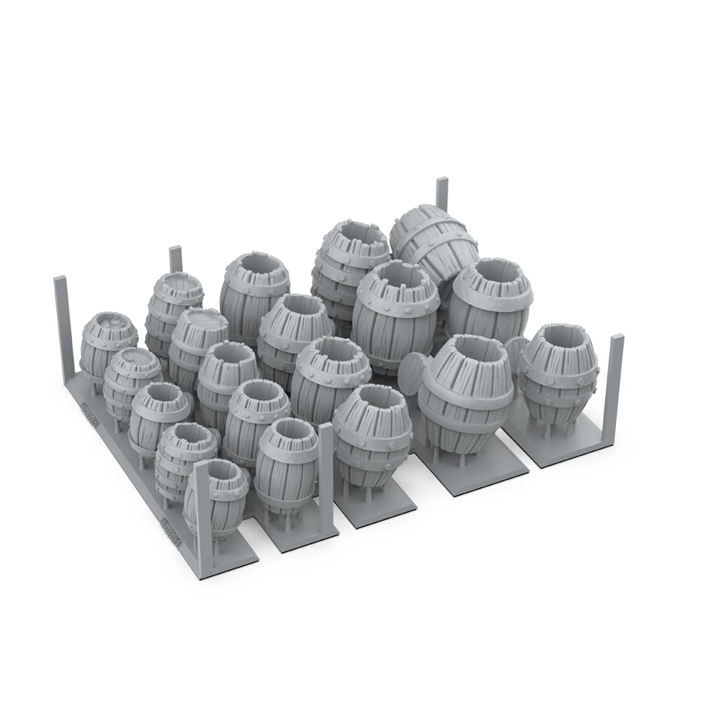 Dekorácia AK Interactive - Wood Barrels (32 ks)