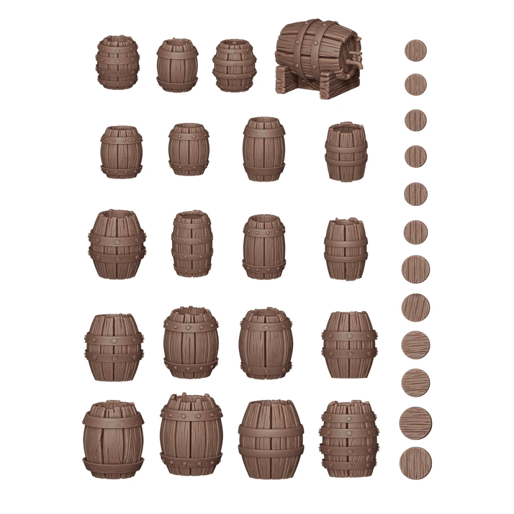 Dekorácia AK Interactive - Wood Barrels (32 ks)
