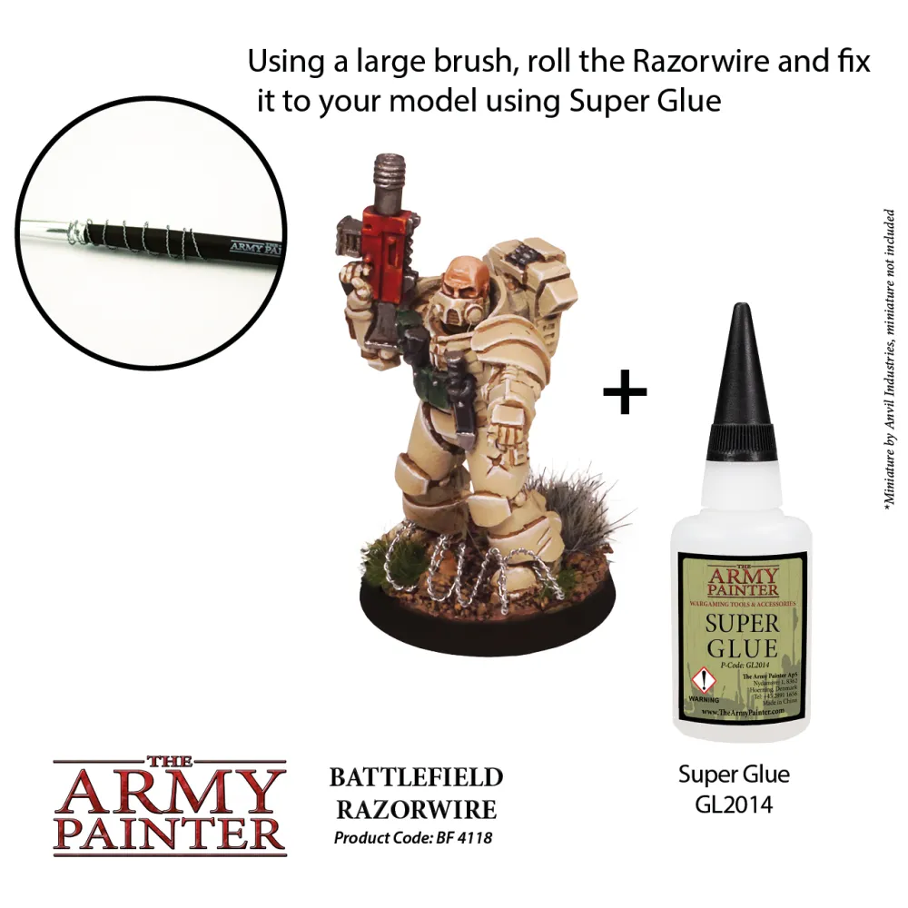 Dekorace Army Painter - Battlefield Razorwire, ostnatý drát