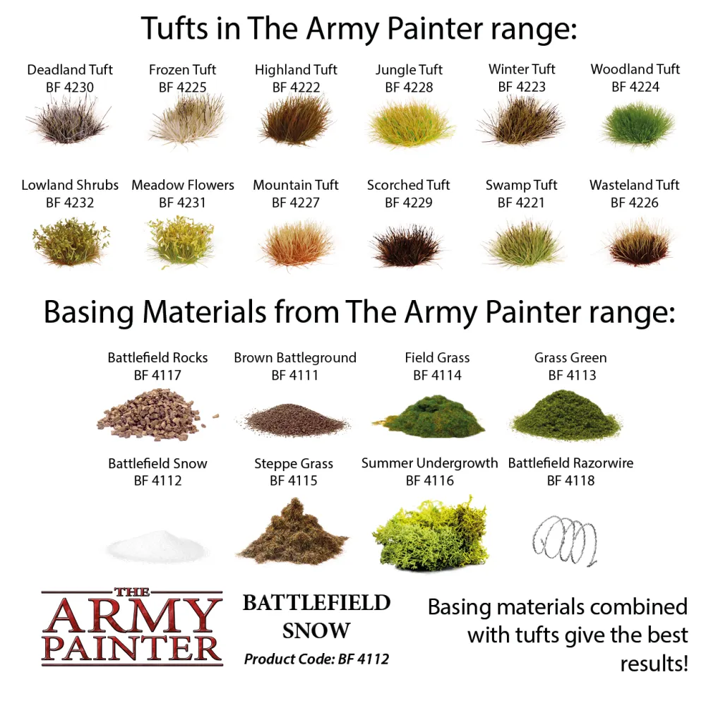 Dekorácia Army Painter - Battlefield Snow, posyp