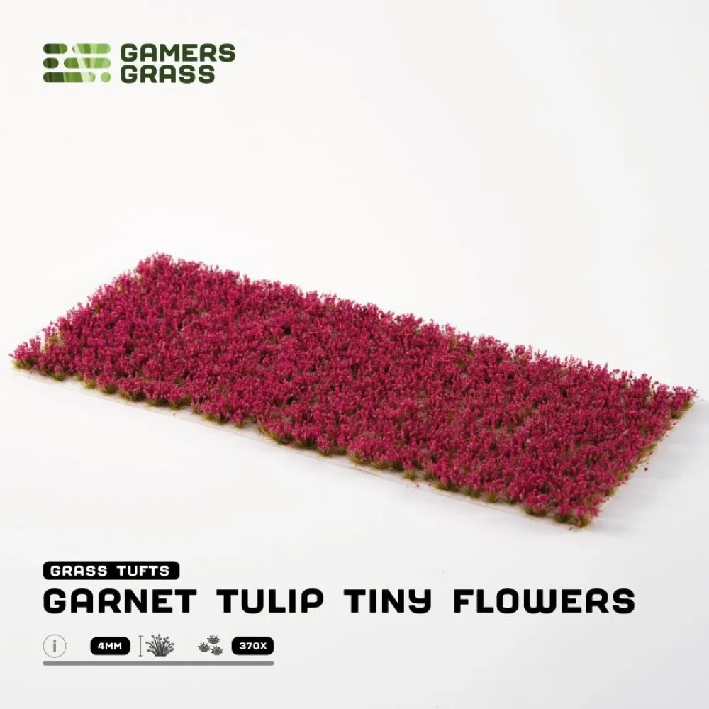 Dekorácia hráčov - Granátové tulipány Drobné kvety