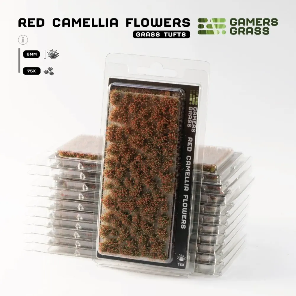 Dekorácia hráčov - kvety červenej Camellia