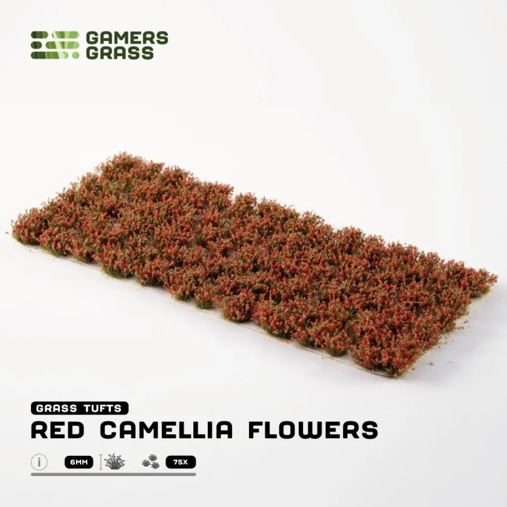 Dekorácia hráčov - kvety červenej Camellia