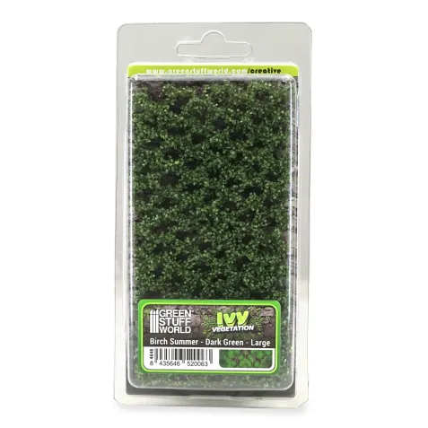 Dekorace Green Stuff World: Ivy Foliage - Dark Green Birch - Large