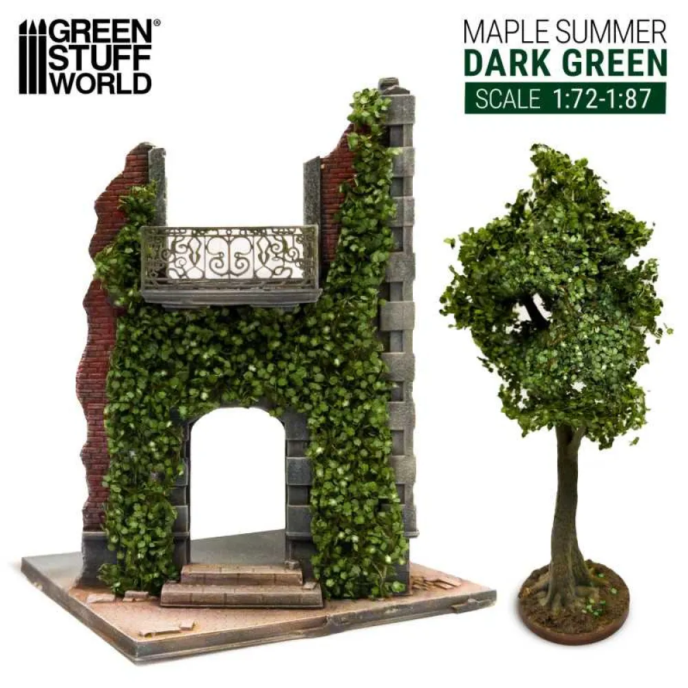Dekorace Green Stuff World: Ivy Foliage - Dark Green Maple - Small