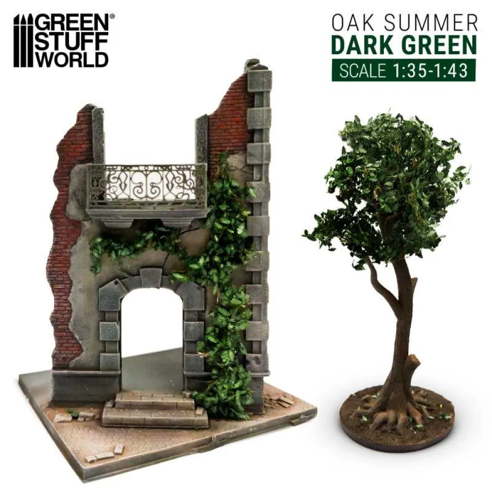 Dekorace Green Stuff World: Ivy Foliage - Dark Green Oak - Large