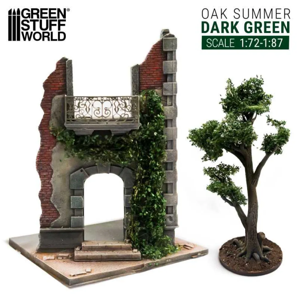 Dekorace Green Stuff World: Ivy Foliage - Dark Green Oak - Small