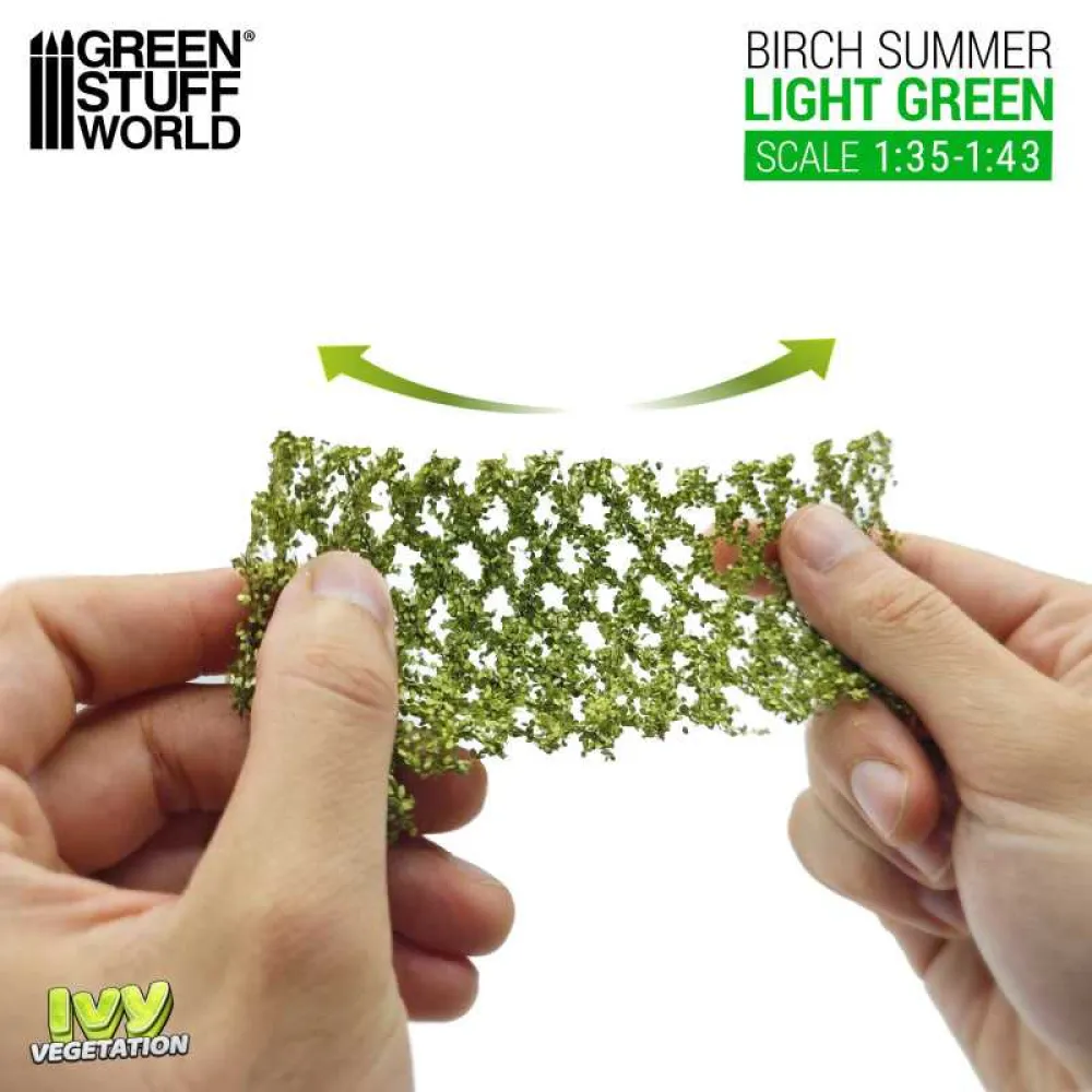 Dekorace Green Stuff World: Ivy Foliage - Light Green Birch - Large