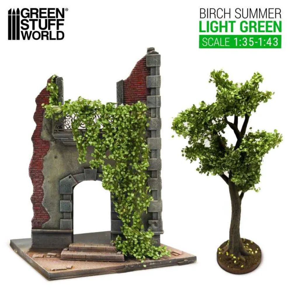 Dekorace Green Stuff World: Ivy Foliage - Light Green Birch - Large